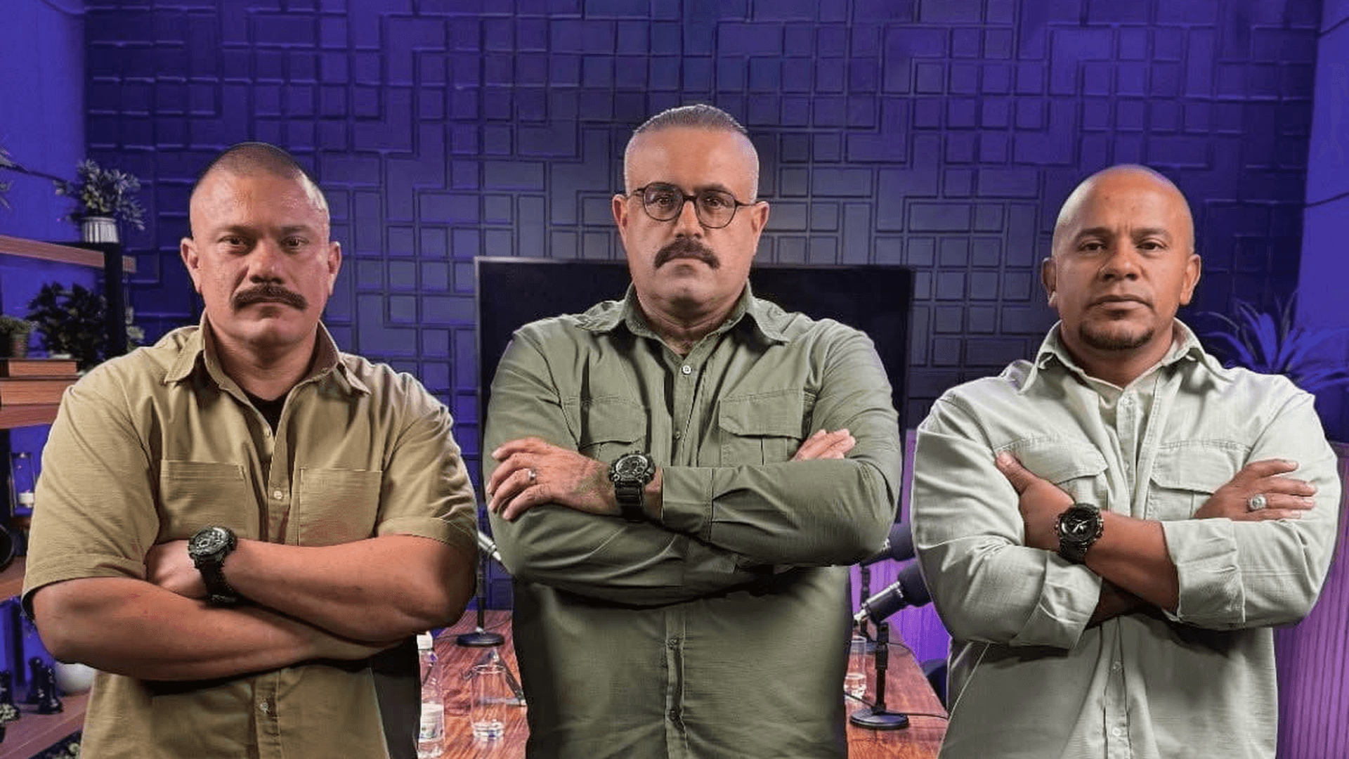 Equipe Tática Linha de Defesa — Comandante Marcelo Lima, Fábio Martinelli e Wesley Santos