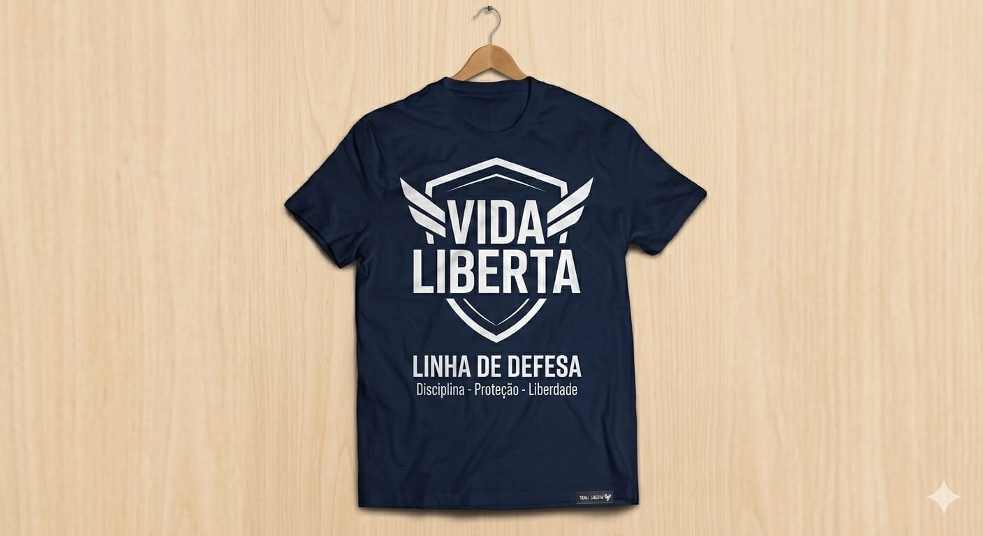 Camiseta Vida Liberta  (Azul Marinho)